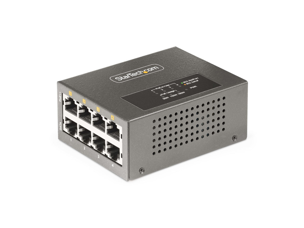 StarTech.com AS445C-POE-INJECTOR PoE adapter 2.5 Gigabit Ethernet, 5 Gigabit Ethernet, Hurtigt ethernet, Gigabit Ethernet