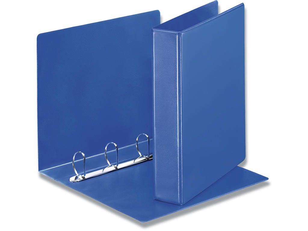 Ringbind, A4, 4 D-ringe, Ø40 mm, 6.3 cm, Blå, Esselte Panorama