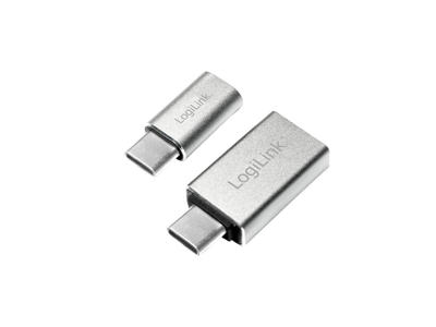 LogiLink AU0040 kabel kønsskifter USB 3.1 C USB 3.0 A, Micro USB 2.0 Aluminium