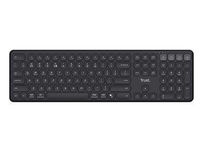 Trust Vaiya tastatur Hjemme/kontor RF trådløs + Bluetooth QWERTZ Tysk Sort