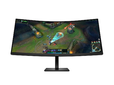 HP OMEN LCD 34c G2 curved VA 34 86,4 cm WQHD 3440x1440 1ms 185 Hz 400 nits2xHDMIDPVESA computerskærm 86,4 cm (34") 3440 x 1440 pixel Wide Quad HD Sort