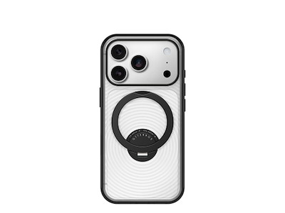 OtterBox Symmetry Stand MagSafe mobiltelefon etui 16 cm (6.3") Cover Transparent, Sort