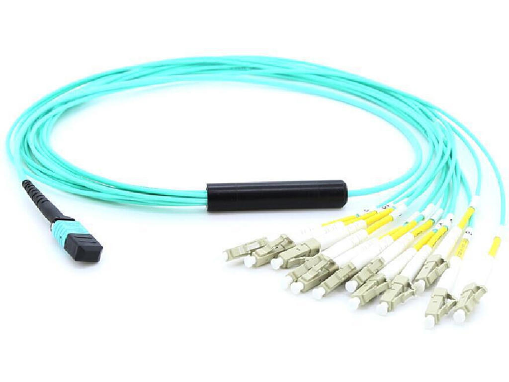 Microconnect FIB995002 InfiniBand og fiberoptisk kabel 2 m 12x LC MPO Turkis