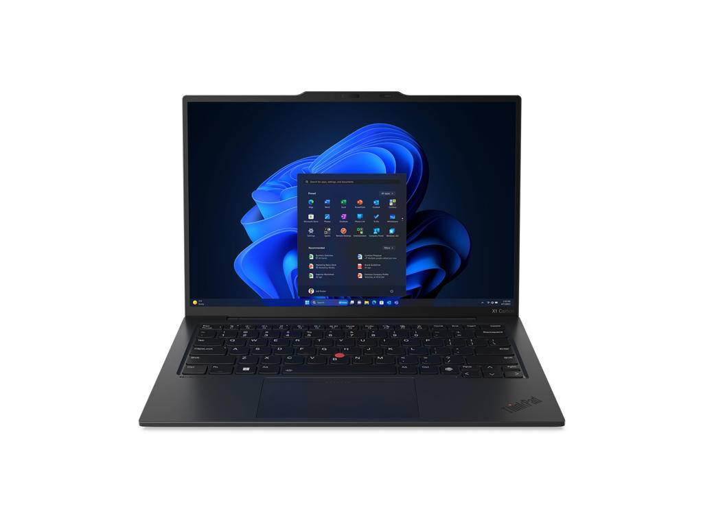 Lenovo ThinkPad X1 Carbon Gen 12 Intel Core Ultra 7 155U Laptop 35,6 cm (14") WUXGA 16 GB LPDDR5x-SDRAM 512 GB SSD Wi-Fi 6E (802.11ax) Windows 11 Pro Nordisk Sort