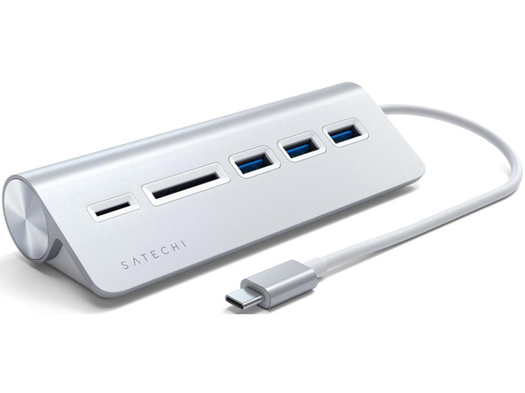 Satechi ST-TCHCRS dockingstation USB 3.2 Gen 1 (3.1 Gen 1) Type-C Sølv