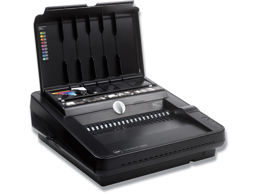 Indbindingsmaskine, Til plastspiraler, 450 ark-51 mm, A4, GBC CombBind C366E