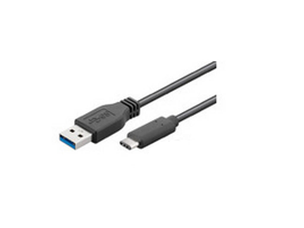 Microconnect USB3.1CA05 USB-kabel USB 3.2 Gen 1 (3.1 Gen 1) 0,5 m USB C USB A Sort