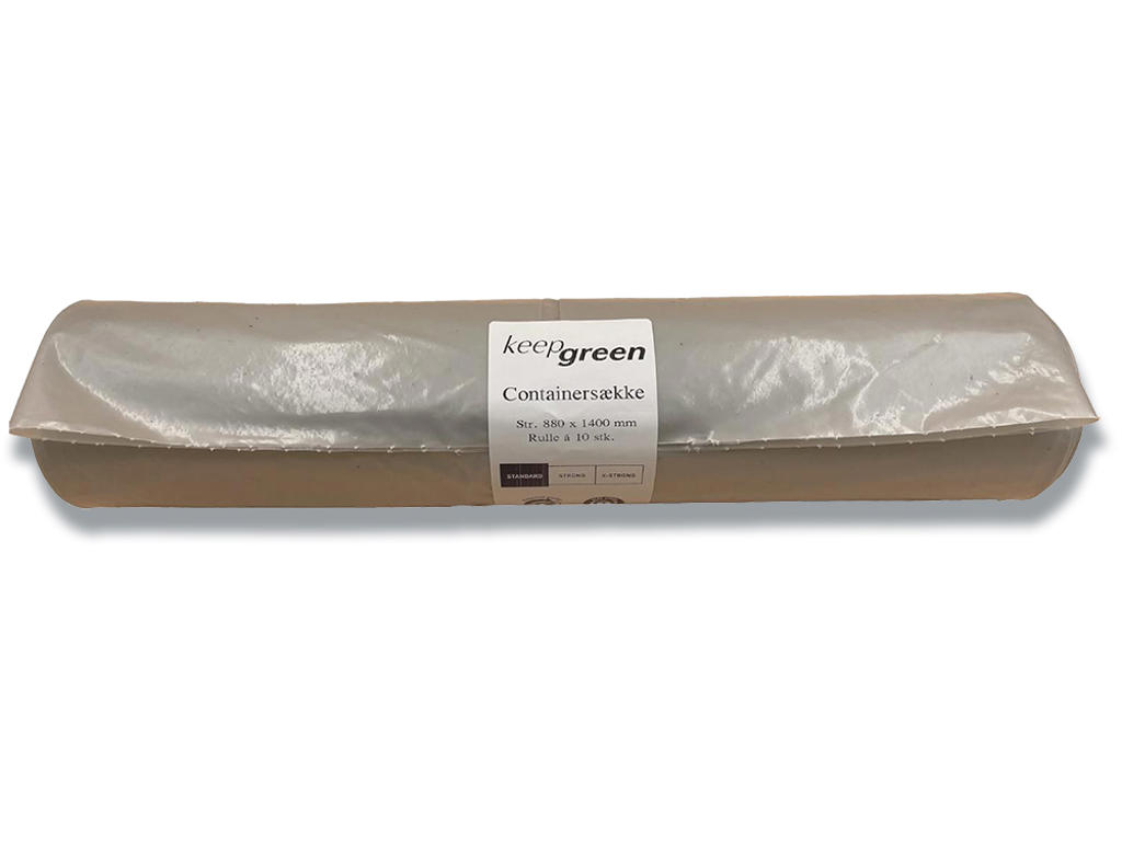 Affaldssække, 140 liter, 1 rulle, 10 sække pr rulle, MultiLine KeepGreen 
