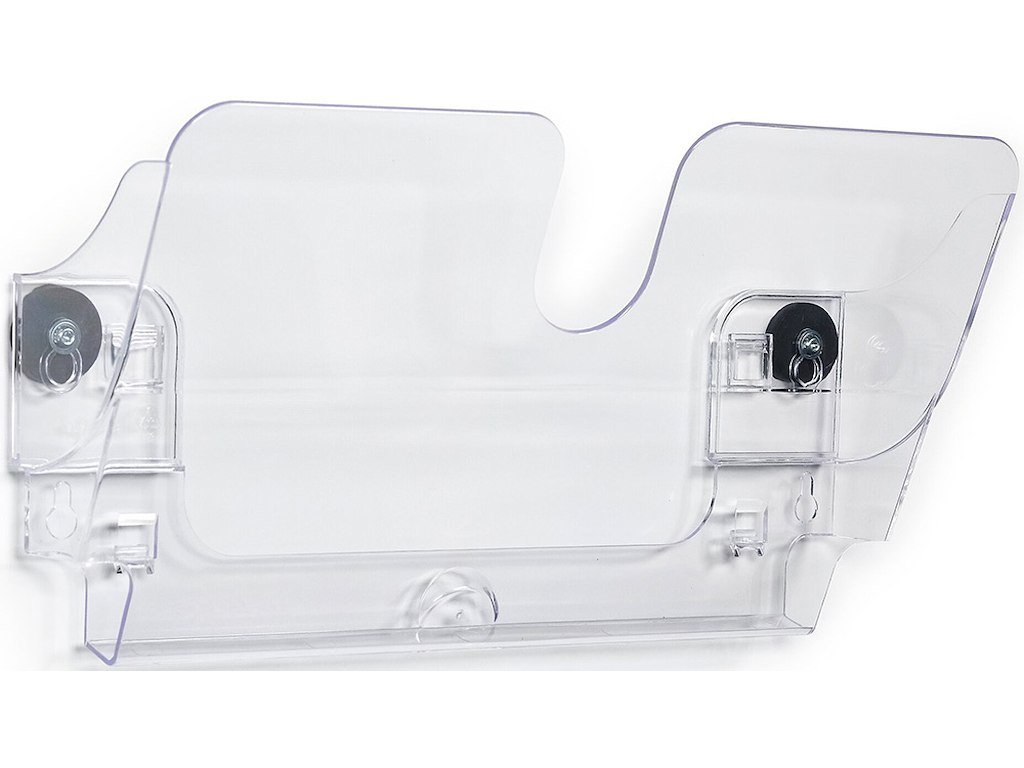 Brochureholder, 1 fag, A4, Tværformat, Transparent, Magnetisk, Durable FLEXIPLUS 1