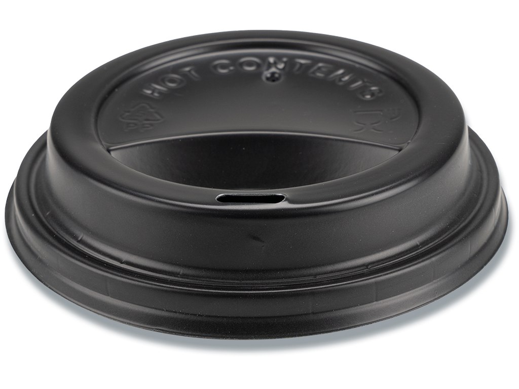 Kaffebægerlåg, Ø9 cm, Sort, 1000 stk, Gastro 