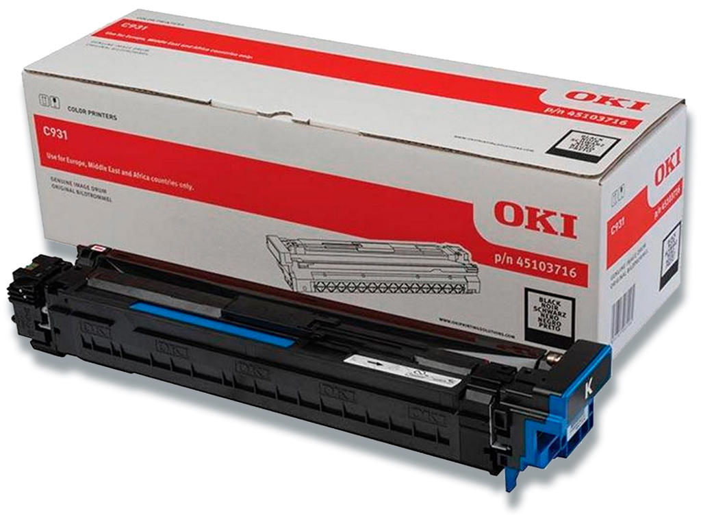 Tromle, C931, Black-sort, 40.000 sider, OKI 