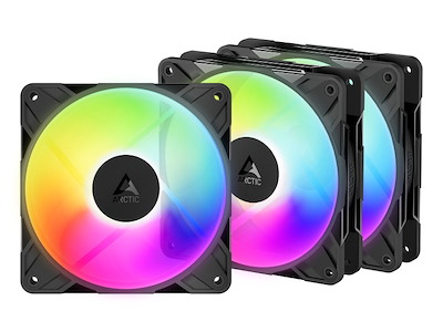 ARCTIC Freezer P12 Pro Reverse A-RGB - 3 Pack Computer case Fan 12 cm Black 3 pc(s)