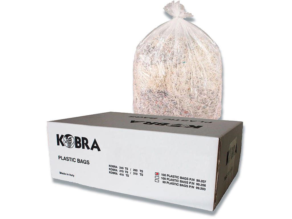 Makuleringsposer, 100 stk, 60 liter, Plast, Kobra 