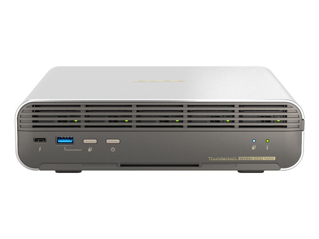 QNAP TBS-h574TX-i5UC-05S02 NAS Kompakt Intel® Core™ i5 i5-1235U 16 GB 19,2 TB SSD QNAP QTS Grå, Sort