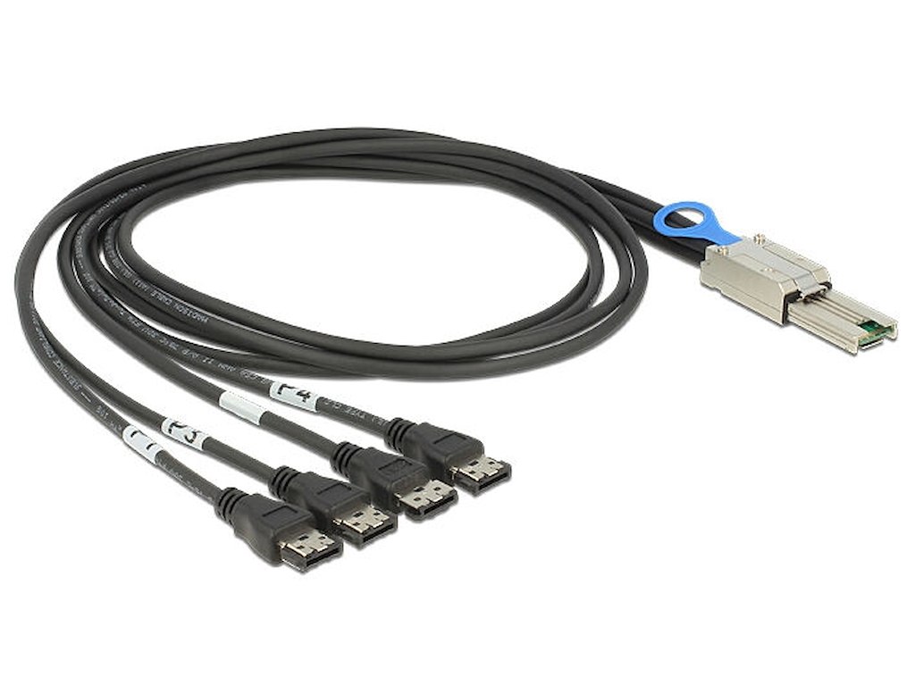 DeLOCK 83064 Serial Attached SCSI (SAS)-kabel 1 m 6 Gbit/sek.