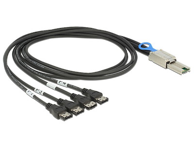 DeLOCK 83064 Serial Attached SCSI (SAS)-kabel 1 m 6 Gbit/sek.
