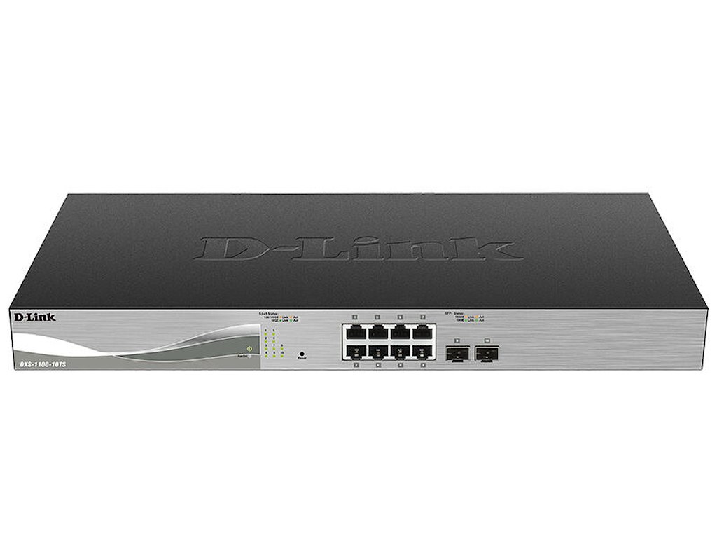 D-Link DXS-1100-10TS netværksswitch Administreret L2 10G Ethernet (100/1000/10000) 1U Sort