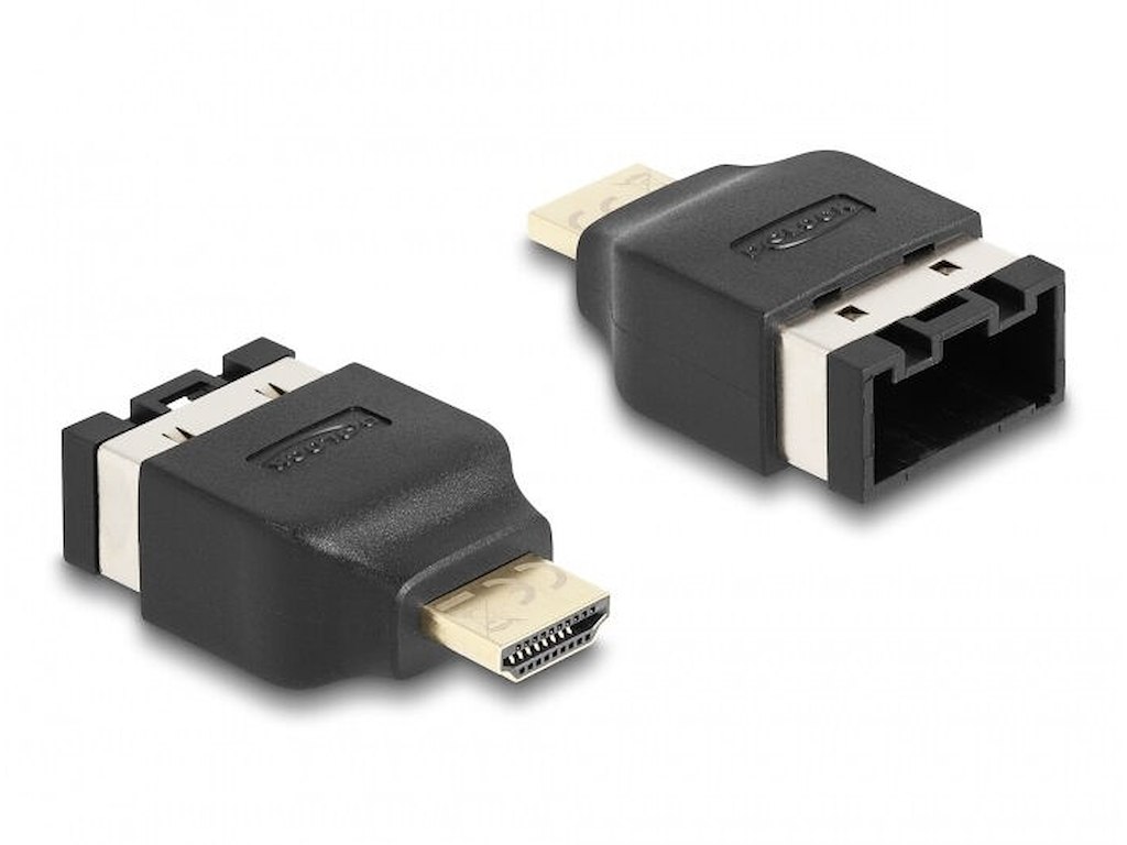 DeLOCK 65963 kabel kønsskifter HDMI-A HDMI-E Sort