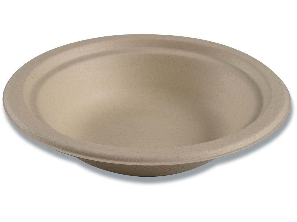 Skål, Bagasse - Sukkerrør, Ø18 cm, 50 stk, Gastro 