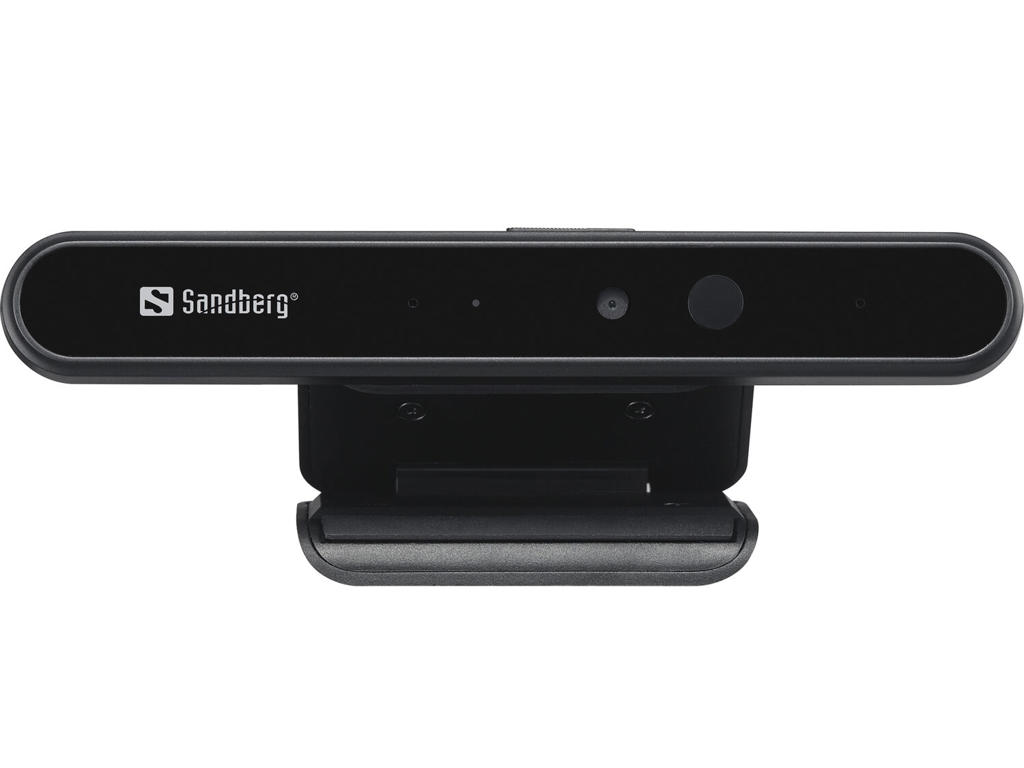 Sandberg Face-ID 1080p webcam 2 MP 1920 x 1080 pixel USB 3.2 Gen 1 (3.1 Gen 1) Sort