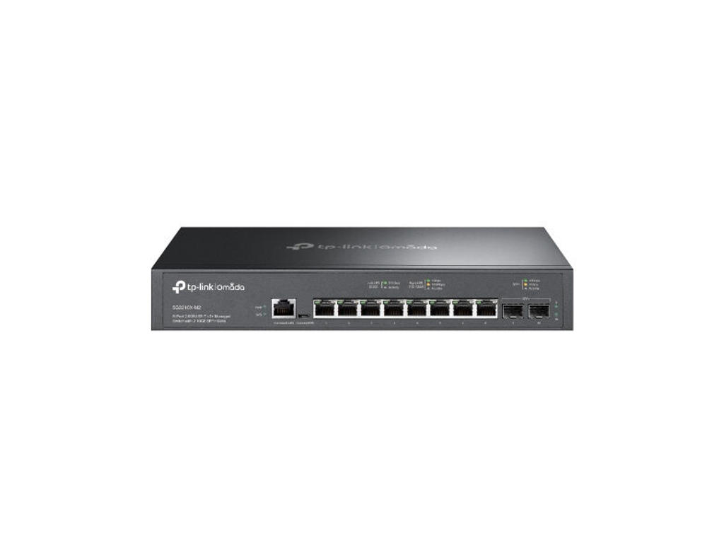 TP-Link Omada SG3210X-M2 netværksswitch Administreret L2+ 2.5G Ethernet (100/1000/2500) 1U Sort