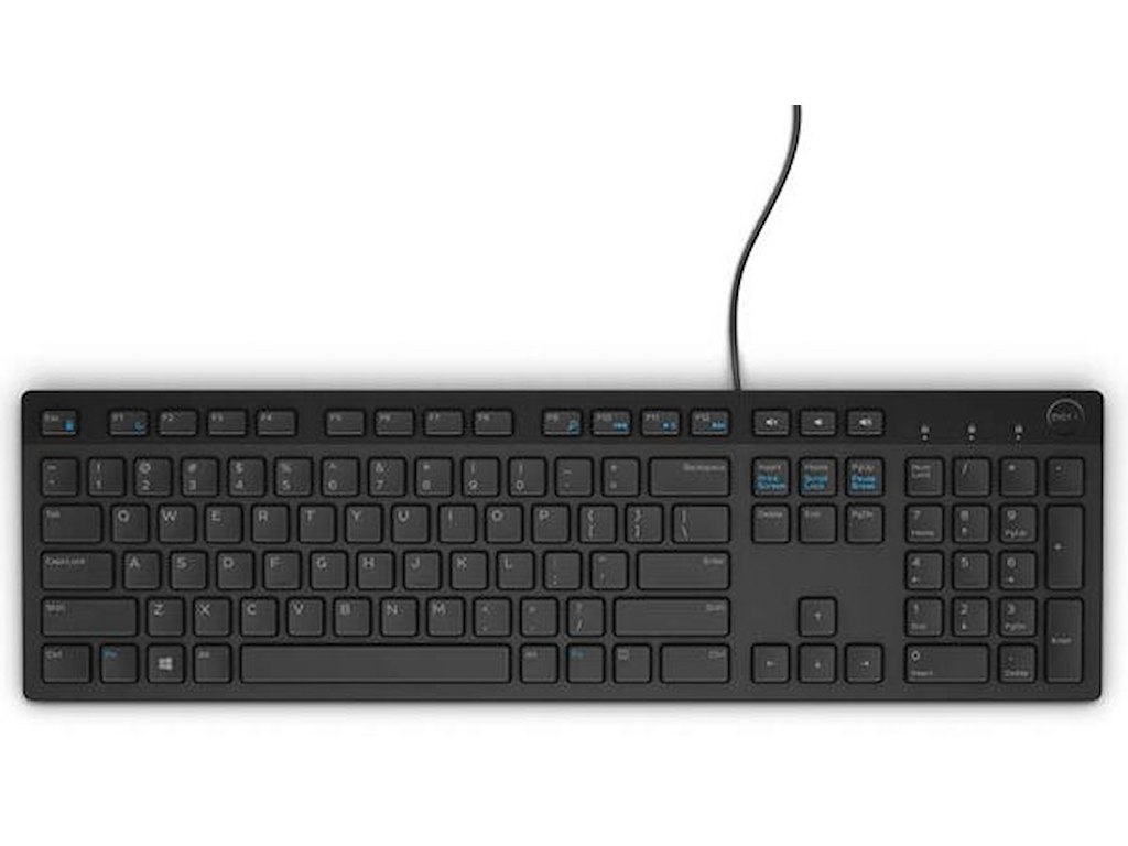 DELL KB216 tastatur Kontor USB AZERTY Fransk Sort