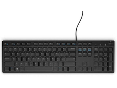 DELL KB216 tastatur Kontor USB AZERTY Fransk Sort