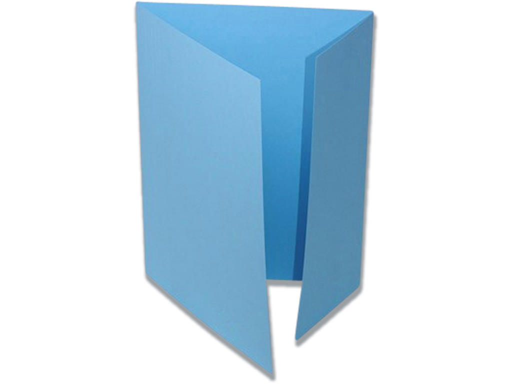 Sagsmappe, 1 klap, A4, Blå, Ferco Nr. 103/8 Med 8 cm udvidelse 