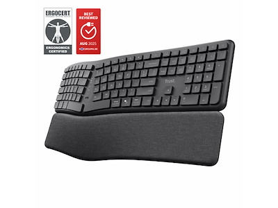 Trust Keyra Ergonomic multidevice wireless keyboard