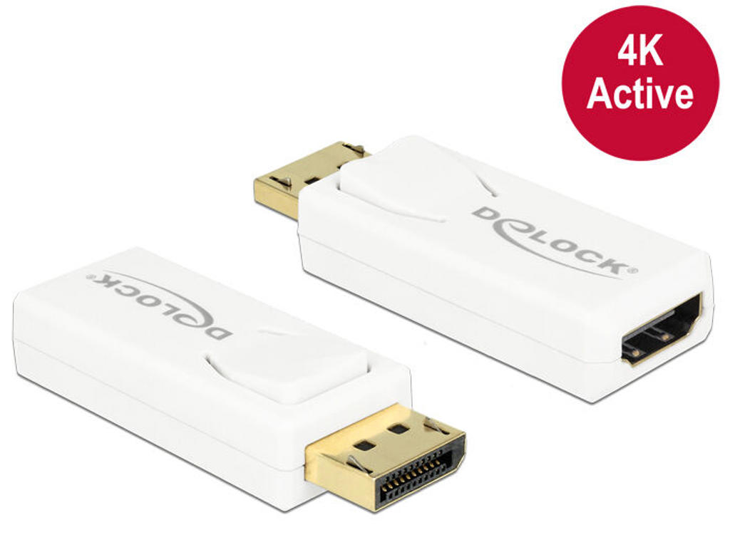 DeLOCK 65580 kabel kønsskifter Displayport 1.2 HDMI Hvid