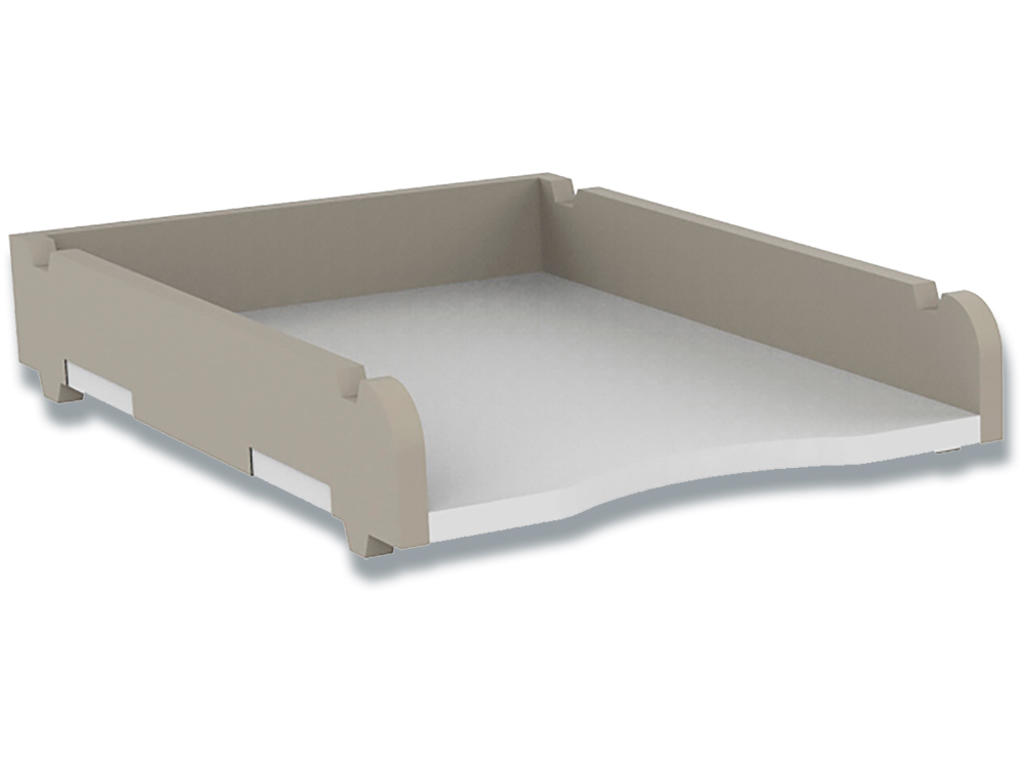 Brevbakke, Grå, A4, 34x28x7 cm, Unilux Stoll Ulx PET