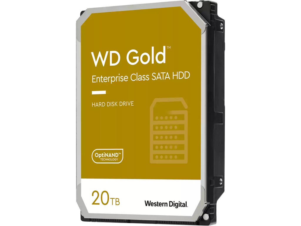 Western Digital Gold harddisk 20 TB 7200 rpm 512 MB 3.5" Serial ATA III