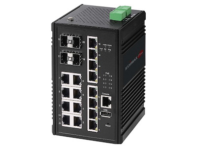 Edimax IGS-5416P netværksswitch Administreret Gigabit Ethernet (10/100/1000) Strøm over Ethernet (PoE) Sort