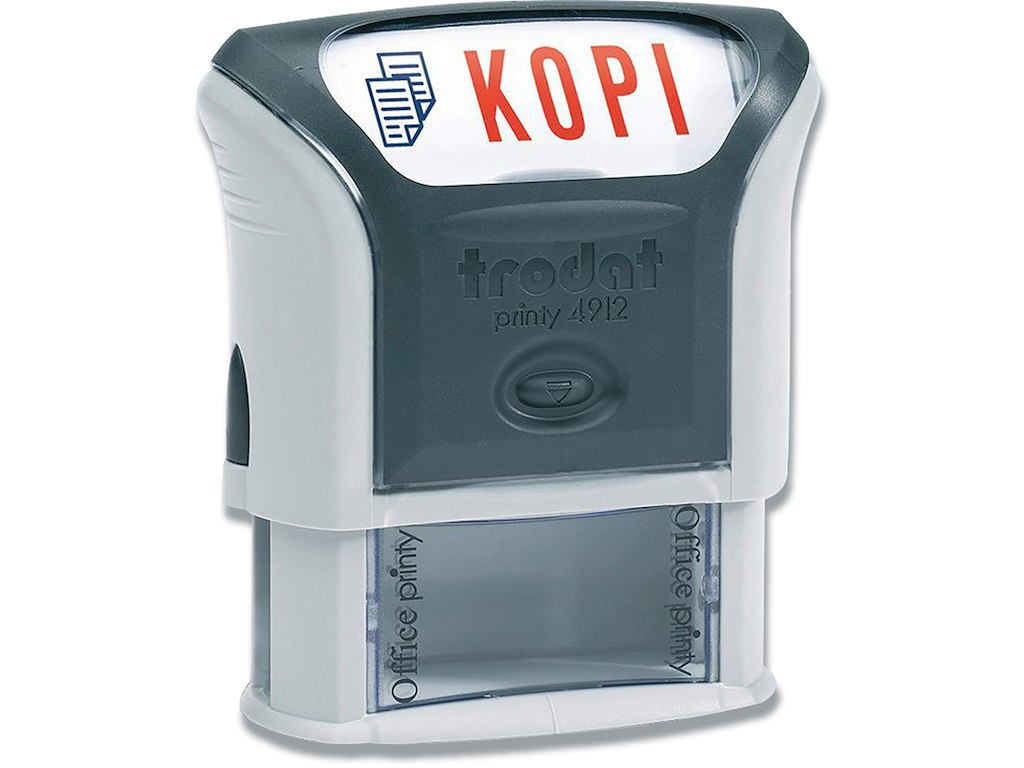 Stempel Trodat Printy 4912 blå/rød ''KOPI''