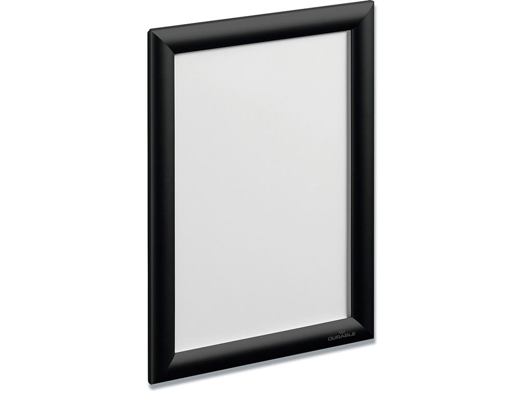 Klikramme, Aluminium, A4, Sort, Durable