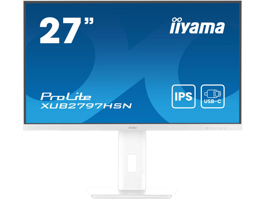 iiyama ProLite XUB2797HSN-W2 computerskærm 68,6 cm (27") 1920 x 1080 pixel Fuld HD LED Hvid