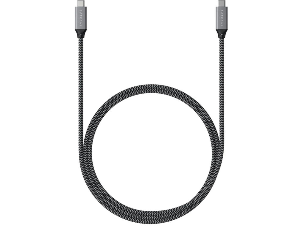 Satechi ST-U4C80M USB-kabel USB4 Gen 3x2 0,8 m USB C Grå, Sort