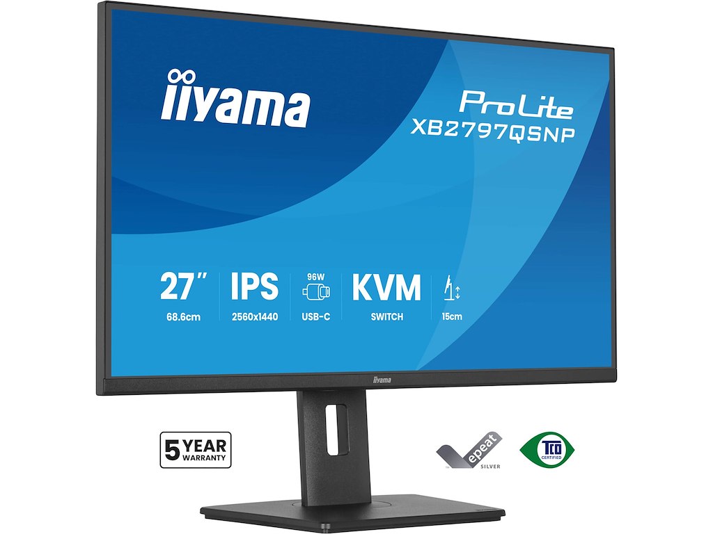 iiyama ProLite XB2797QSNP-B1 computerskærm 68,6 cm (27") 2560 x 1440 pixel Quad HD LED Sort