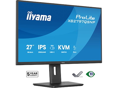 iiyama ProLite XB2797QSNP-B1 computerskærm 68,6 cm (27") 2560 x 1440 pixel Quad HD LED Sort