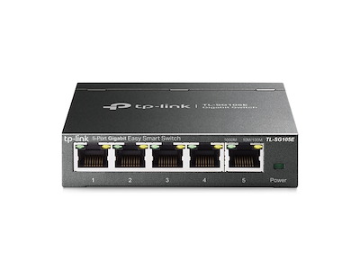 TP-Link TL-SG105E(UN) netværksswitch Administreret L2 Gigabit Ethernet (10/100/1000) Sort