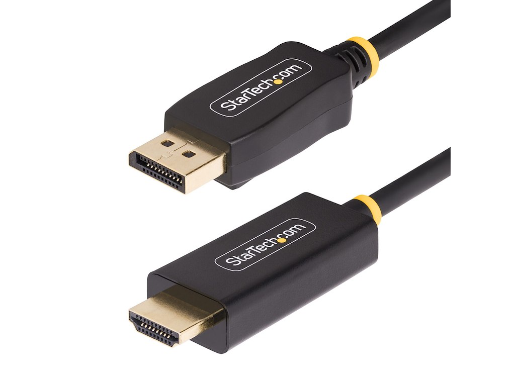 StarTech.com 1M-DP-HDMI-4K60-HDR videokabel adapter DisplayPort HDMI Type A (Standard) Sort
