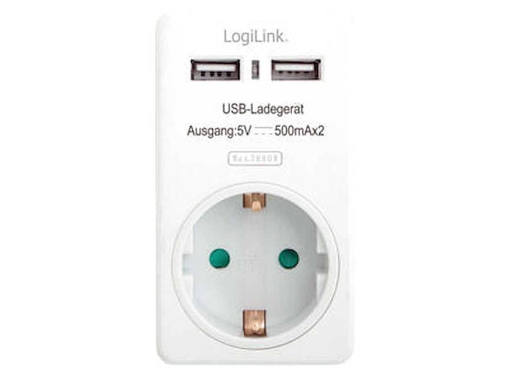 LogiLink PA0057 strømadapter og vekselret Indendørs Hvid