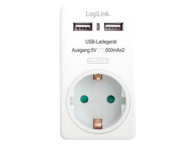 LogiLink PA0057 strømadapter og vekselret Indendørs Hvid
