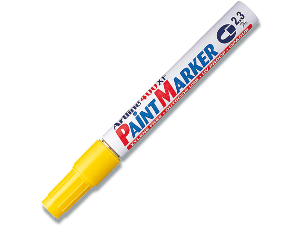 Paint marker, 2.3 mm, Gul, Rund spids, Artline Paint EK-400