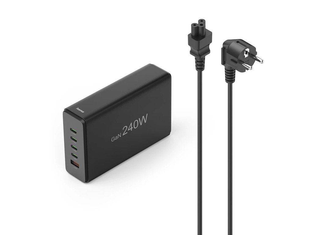 Hama 00201977 oplader til mobil enhed Laptop, Strømbank, Smartphone, Tablet Sort Vekselstrøm Hurtig opladning Indendørs