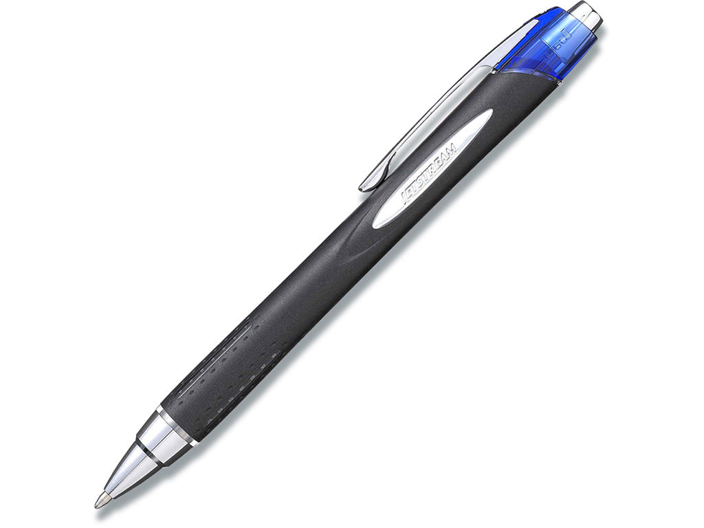Rollerball pen, 1.0 mm, 0.45 mm, Blå, uni-ball Jetstream Click SXN-210-41
