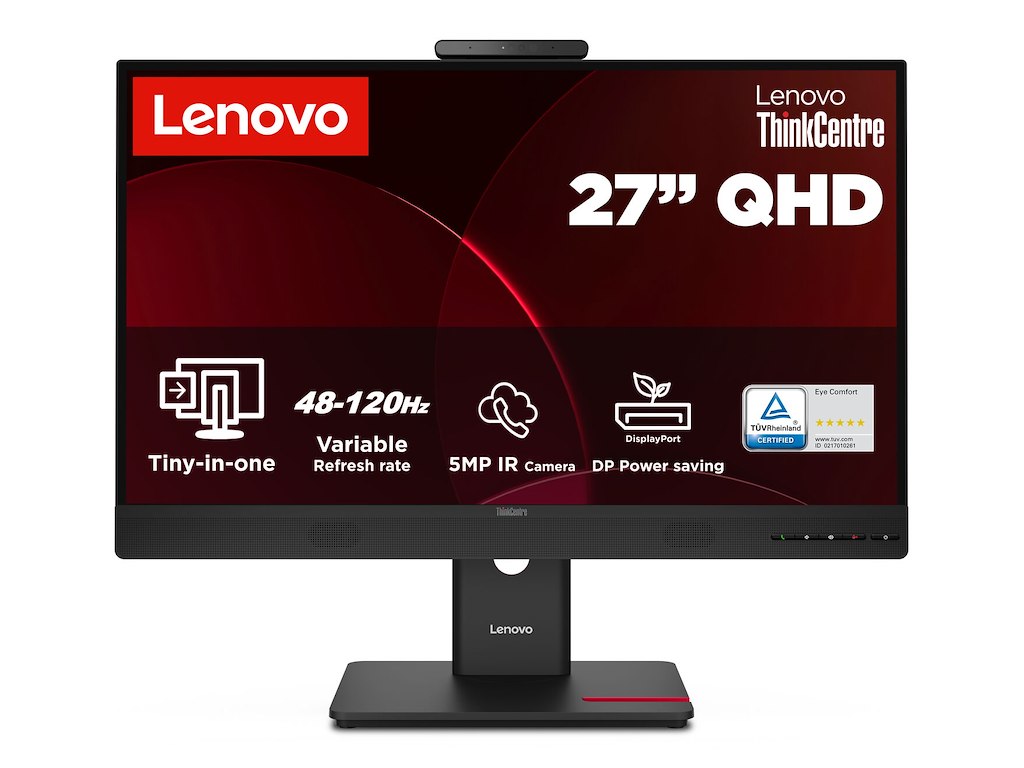 Lenovo ThinkCentre TIO27 Gen6 computerskærm 68,6 cm (27") 2560 x 1440 pixel Quad HD LED Sort