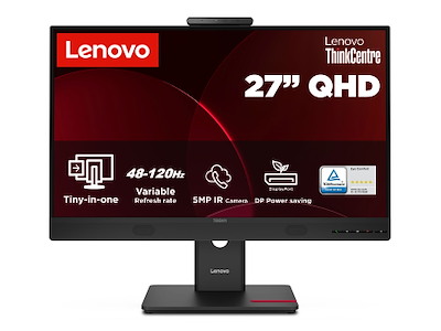 Lenovo ThinkCentre TIO27 Gen6 computerskærm 68,6 cm (27") 2560 x 1440 pixel Quad HD LED Sort