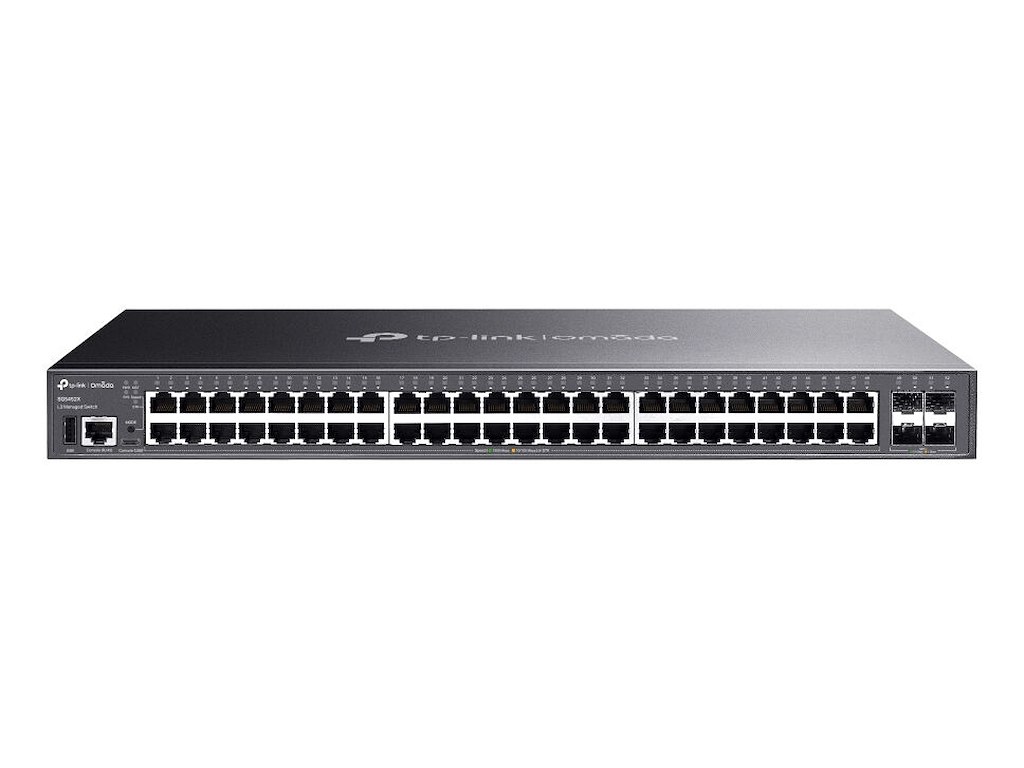 TP-Link Omada SG5452X(UN) netværksswitch Administreret L3 Gigabit Ethernet (10/100/1000) Sort