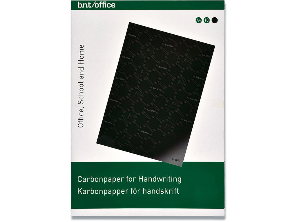 Carbonpapir, Sort, A4, 10 ark, BNT 